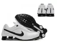 chaussures sport nike shox promos r4 m301 blanc-noir taille 41-46